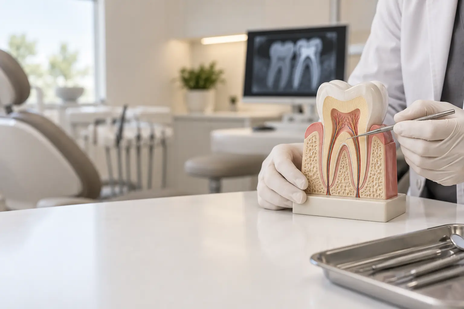 Root canal treatment planning for tooth pain and infection